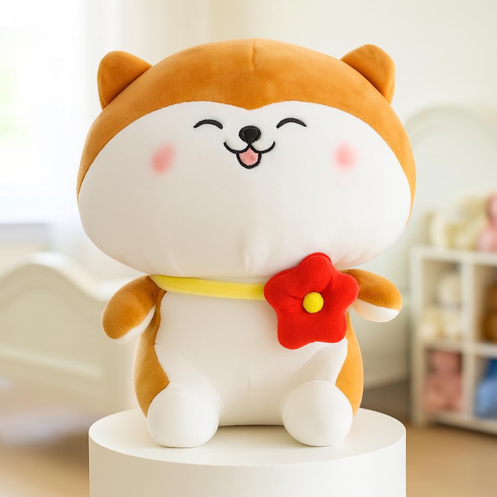 Babique Cat Flower Plush Soft Toy Cute Kids Animal Home Decor Boys/Girls (25 cm) - Image 2