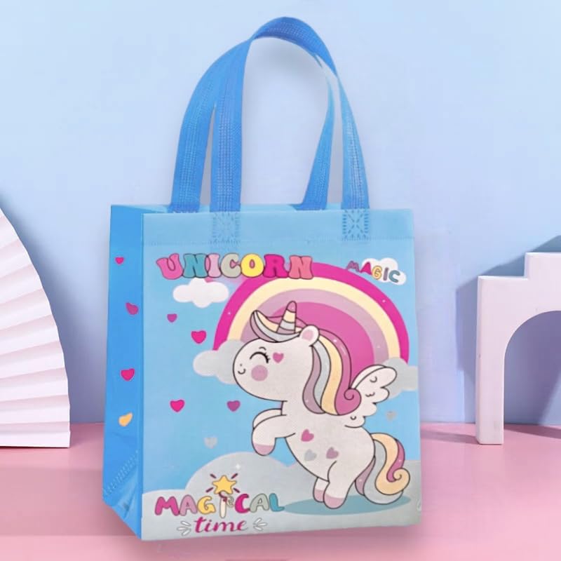 15 Pcs Unicorn Gift Combo Set For Girls Kids Unicorn Theme Gift Bag Stationery Set Age 6-8 Years 10-12 Year I Diary, Stickers, pen, pouch, scale, badge, Eraser, Wallet & Carry Bag - Image 3