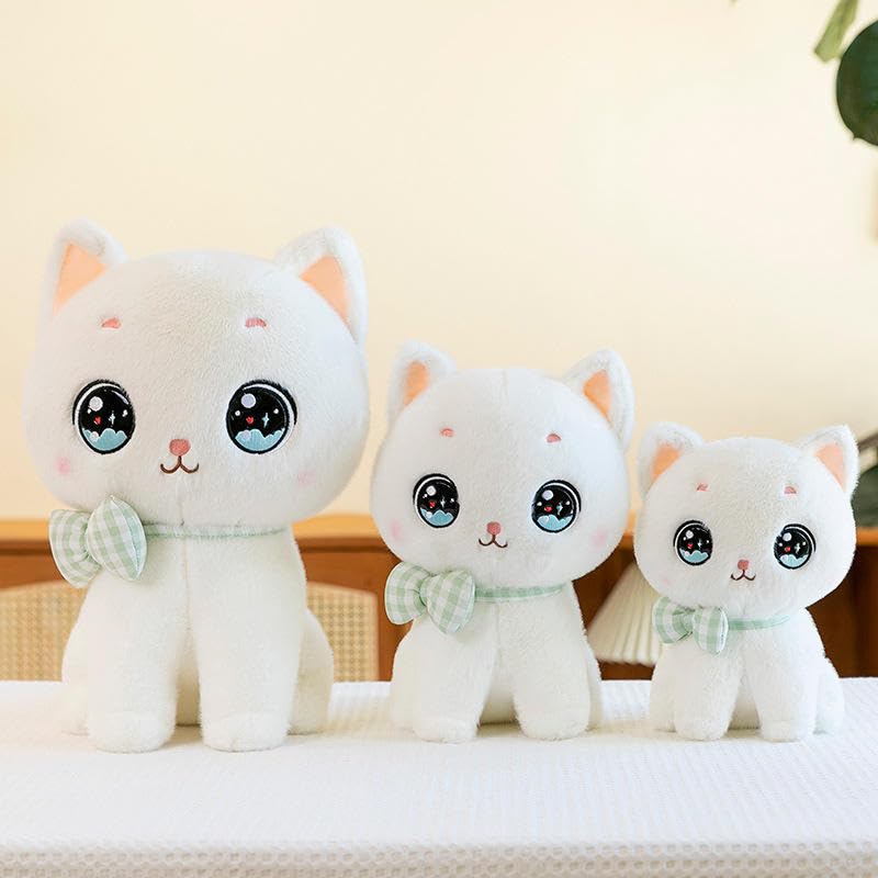 SCOOBA Adorable Bow cat Soft Toy 35cm (Bow cat White) - Image 3
