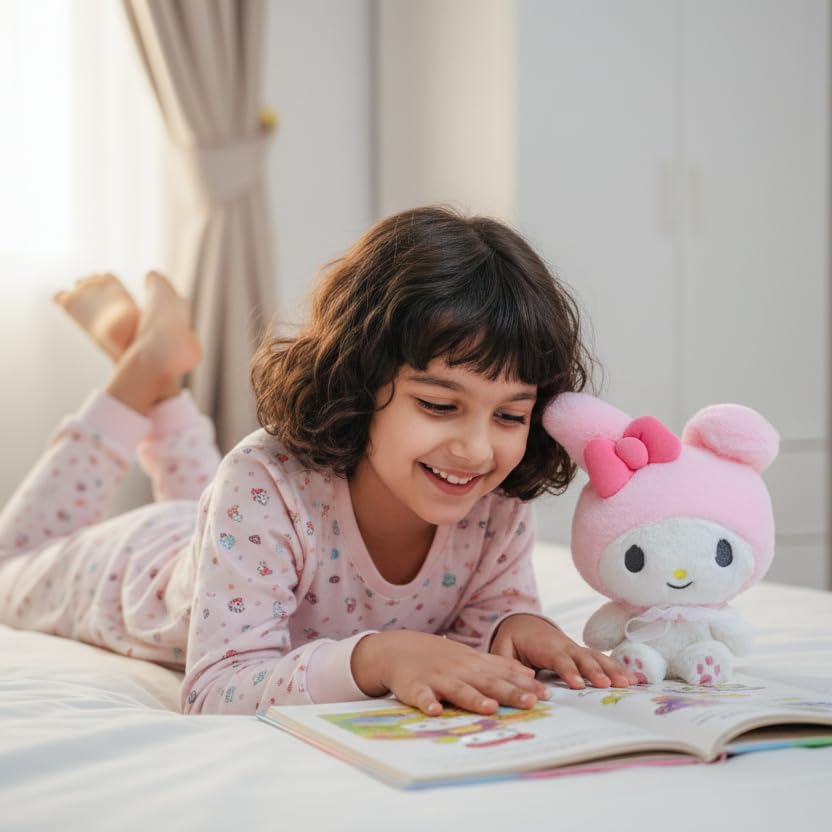 Mirada Official Licensed Sanrio My Melody Soft Toy – 30cm | Cute & Adorable Plush Stuffed Character for Kids & Girls | Super Soft Cuddly Toy for Birthdays, Valentine’s Day - Image 2