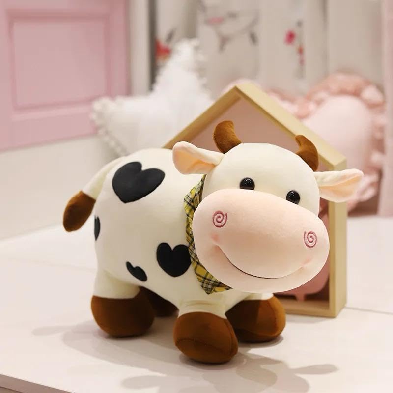 SCOOBA Super Soft 30cm Small White Color Cow Soft Toy - Polyfill Washable Cuddly Soft Plush Toy - Helps to Learn Role Play - Image 4