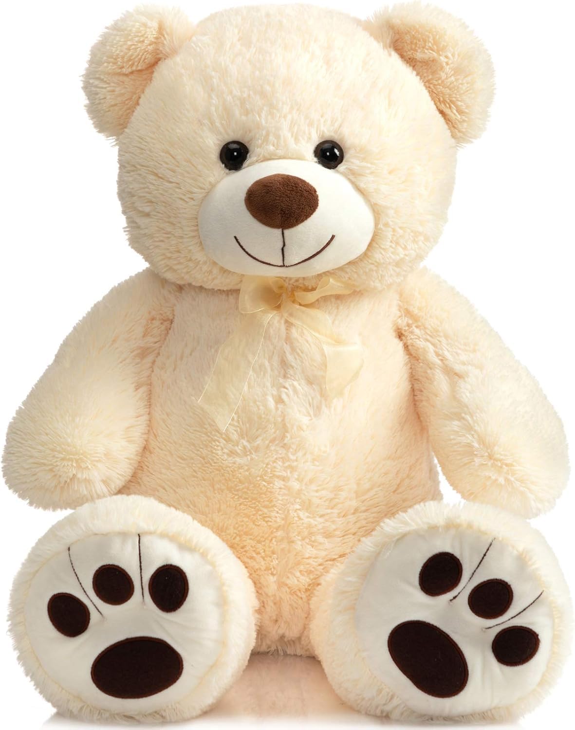 HUG 'n' FEEL SOFT TOYS 4 Feet Giant Teddy Bear (121 cm) - Cream | Big Stuffed Plush Toy, Ultra Soft Cuddly Animals for Kids, Girls, Boys for Birthdays, Anniversary & Valentine's Day - Image 2