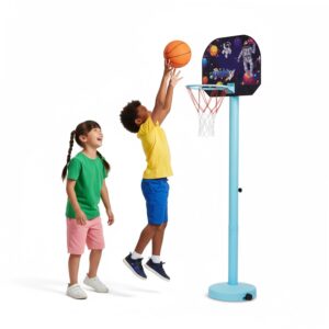 Wembley Basketball Game for Kids | Indoor Mini Hoop Playset with Ball & Net | Height Adjustable Stand with Scoreboard | Easy to Assemble Basketball Toy for Boys & Girls 3+ Years