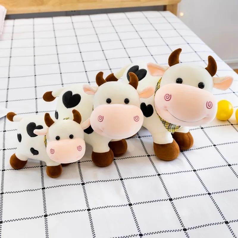 SCOOBA Super Soft 30cm Small White Color Cow Soft Toy - Polyfill Washable Cuddly Soft Plush Toy - Helps to Learn Role Play - Image 2