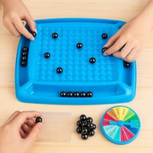 Toy Imagine Magnetic Strategy Game for Kids – Includes 20 Magnetic Balls, Board & Spinner Wheel | Brain Development Toy | Educational Family | Ages 3+ Years | Travel Friendly