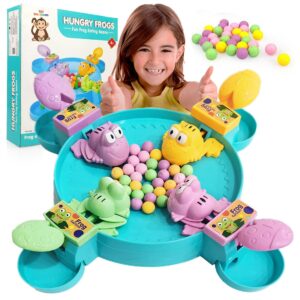 Wembley Hungry Frog Game for Kids Indoor Family Board Games Bean Eating Frog Toys for Kids Activity 2 to 4 Player Fun Interactive Crristmas Birthday Gift Girls Boys Toys - Proudly Made in India