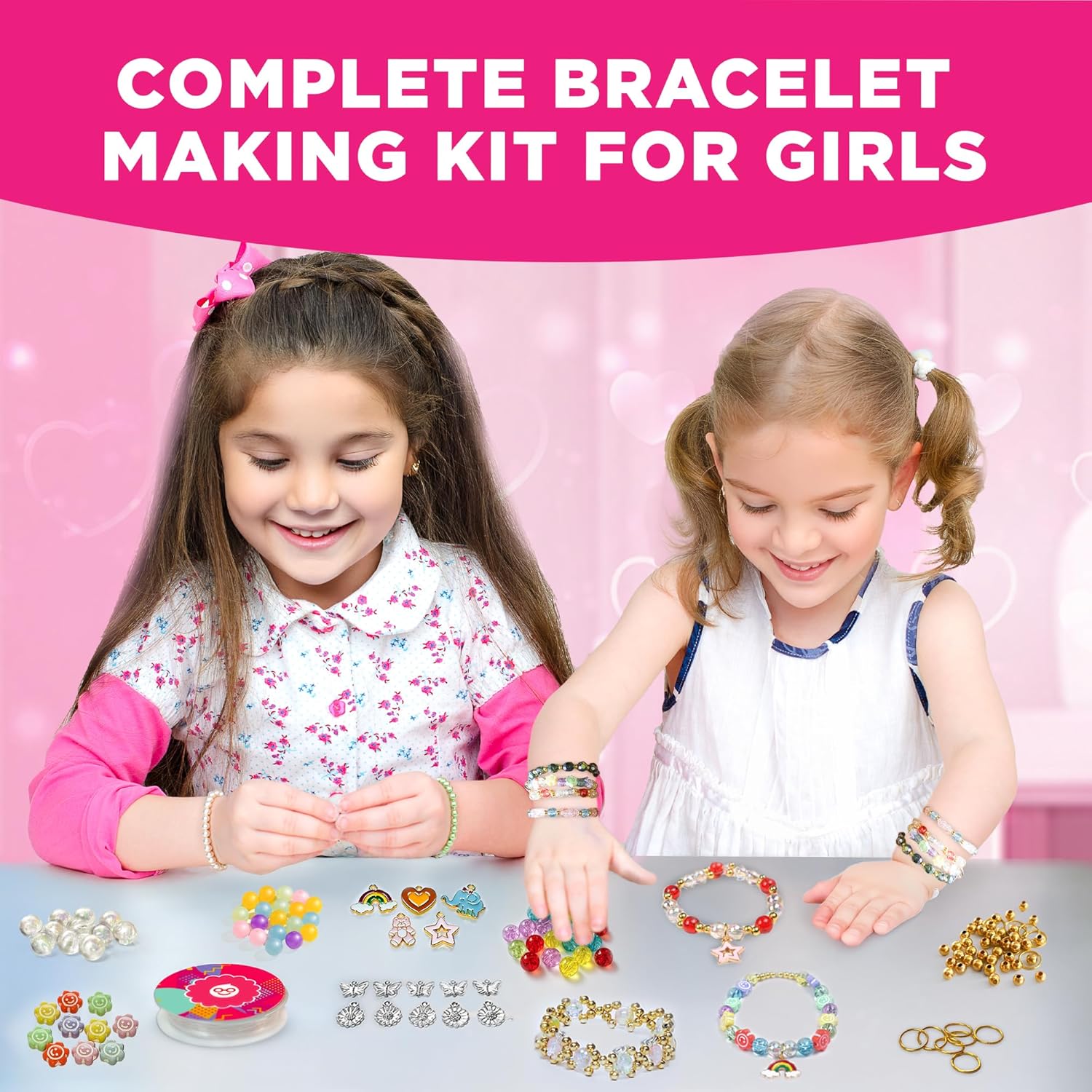 EINSTEIN BOX Bracelet Making Set for Girls 6 to 14 Years Olds with Beads & Charms | Toys & Birthday Gift Ideas for Girls 6,7,8,9,10,11,12,13,14 Years Old | - Image 3