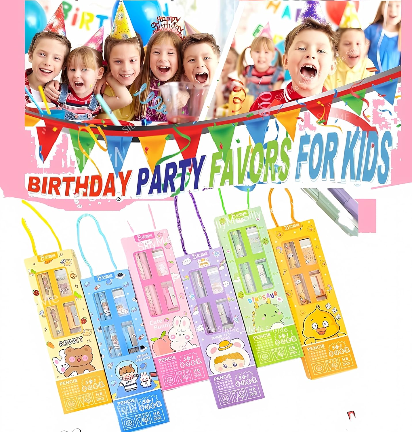 12pcs Stationery Set for Return Gifts Birthday Party for kids - Pencil , scale , eraser - Best Birthday Return Gifts for Kids in Bulk - Return gift for kids birthday Age 6-10 6-12 3 4 5 6 7 8 12 - Image 3